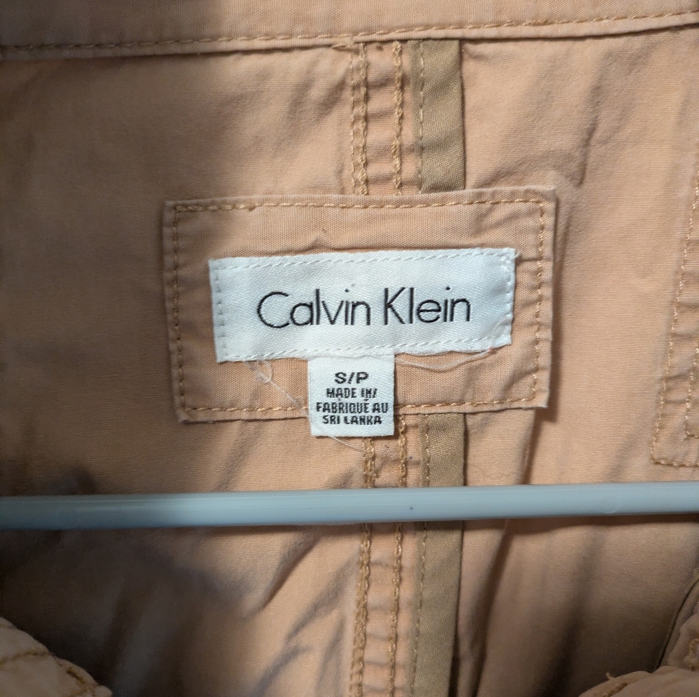 Calvin Klein Tan Utility Jacket Size Small - Picture 3 of 4